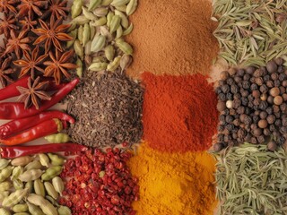 Fototapeta premium Organic Spice Assortment – High Resolution