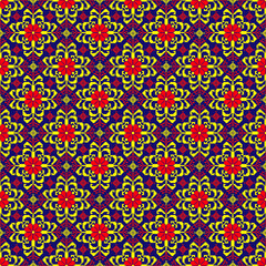 seamless geometric pattern
Vibrant and striking seamless horizontal border pattern, inspired by traditional ethnic textile designs. The pattern features intricate geometric diamond motifs