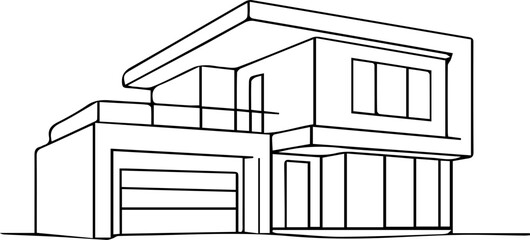 Minimalist One Line Modern House