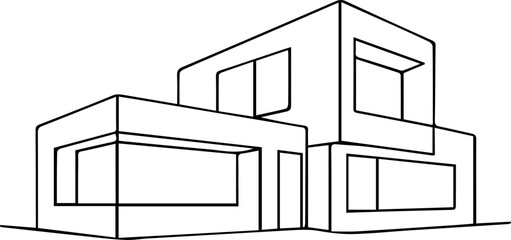 Minimalist One Line Modern House