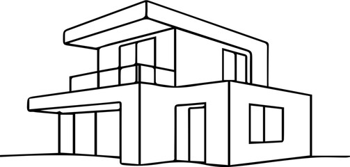 Minimalist One Line Modern House