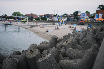 Coastal tourist city near the sea