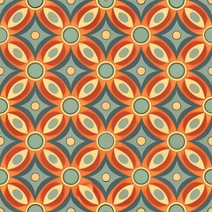 Geometric Vintage Retro Seamless Pattern