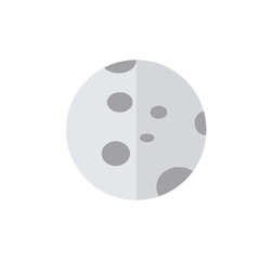 Colorful planet vector illustration. Space planet icon isolated on white background.