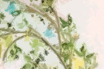 Various oil paintings, flowers, figures, sheep, squirrels, strawberries, chrysanthemums, lakes, swans