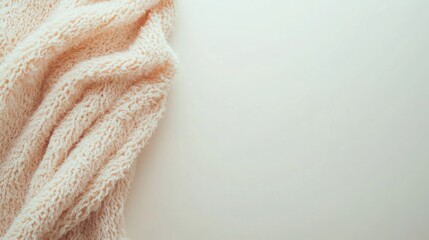 Soft Textured Knit Fabric with Light Color for Cozy Atmosphere