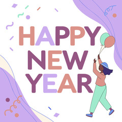 Happy new year template