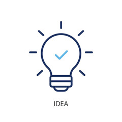 Idea thin line vector icons.