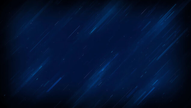 Abstract dark blue background with subtle diagonal light streaks and scattered speckles creating a cosmic or digital texture