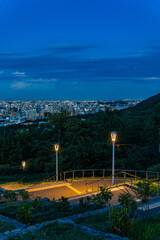 北海道　旭山からの札幌の夜景