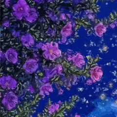 Various oil paintings, flowers, chicks, cottages, roses, peonies, snow capped mountains, chrysanthemums, scenery