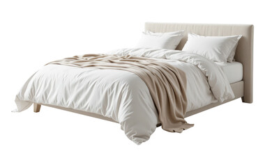 A Bedroom Furniture Element for a Catalog, Cut Out, Clipping Path, Isolated on a Transparent PNG Background.