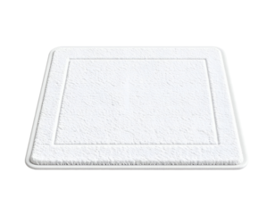 White Bath Mat 3D Render