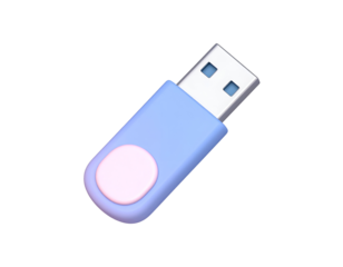 3D Render USB Flash Drive