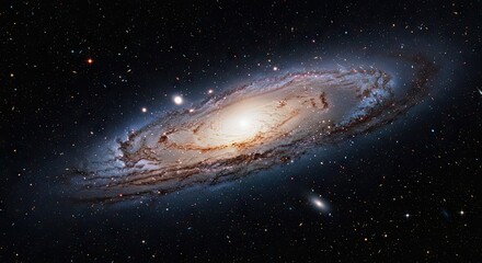 Fototapeta premium Mesmerizing Spiral Galaxy A Cosmic Tapestry of Stars and Dust