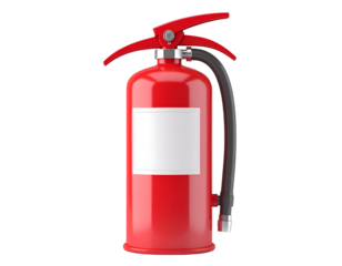 Red Fire Extinguisher 3D Render