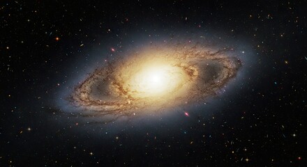 Fototapeta premium Mesmerizing Spiral Galaxy A Cosmic Dance of Light and Dust