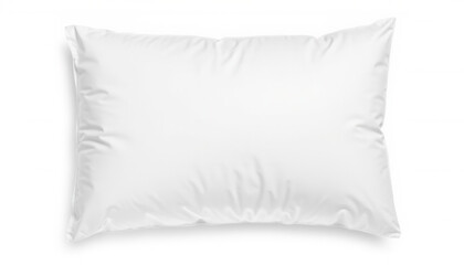 Obraz premium Soft white pillow on a neutral background for home decor use 
