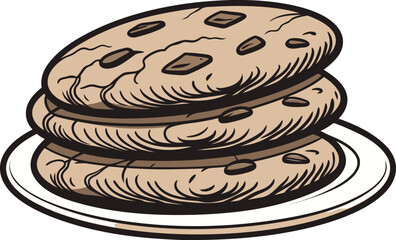 Cookie Day Celebration Illustration Design. Tasty Cookie Day Creative Artwork. Delicious Cookie Day Holiday Illustration. Sweet Cookie Day Dessert Design. Cookie Day Food Festival Artwork. Cookie Day