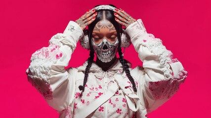 Stylish party dj girl