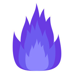 Vibrant purple flames rising against a dark background, creating a dramatic visual effect