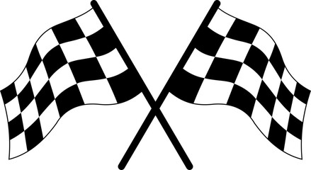 Racing flag icon  Checkered flag for car racing, Race flag, checkered, sports, car, moto. set start and finish crossed sport racing flags,Racing flag icon vector. Race flag icon set. Start finishs