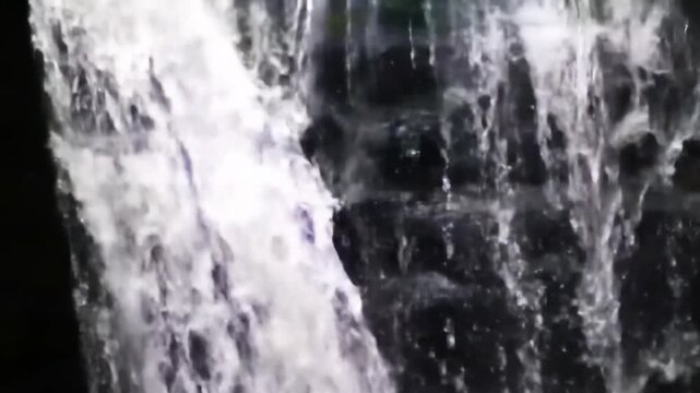 Waterfall cascading down rocks