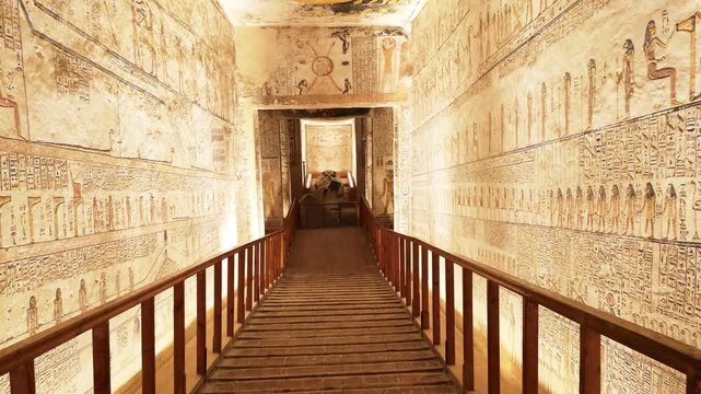 Tomb of Memnon KV9 in the Egyptian Valley of the Kings, in the Theban necropolis, Egypt, Luxor