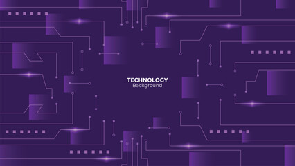 Abstract neon line structure circuit computer technology background
