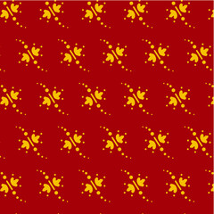 red stars background fantastic lady kurta design pattern.