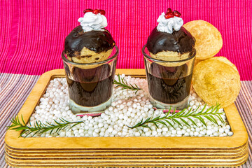 Chocolate fuchka, pani puri or gol gappa © PRABHAS