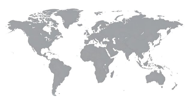 World map grayscale
