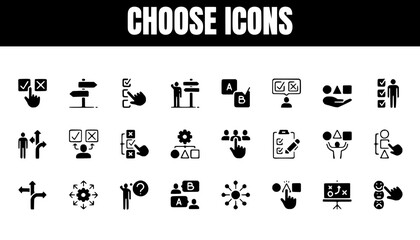 Collection of Decision Making and Choice Icons