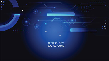 Abstract circuit board futuristic technology processing background