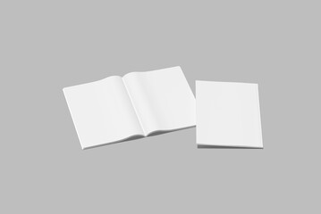 Realistic A4 Magazine Blank Mockup