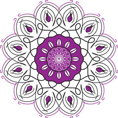 Colorful Decorative Mandala Pattern Design