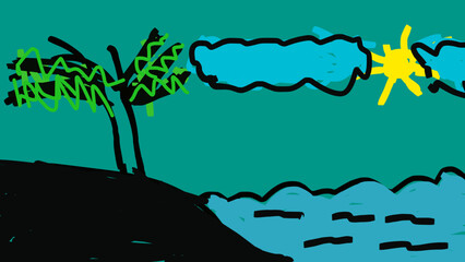 vector illustration of a tree