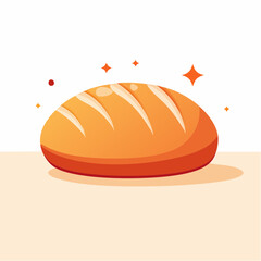 Simple Illustration Of A Loaf Of Bread