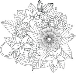 Abstract geometric shapes with vibrant color accents