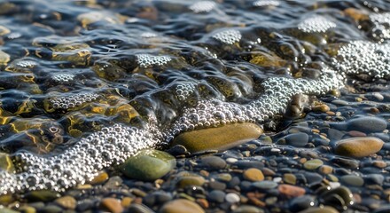 Water Washing Over Pebbles