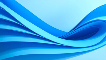 Obraz premium Abstract Blue Swirling Wave Background Design