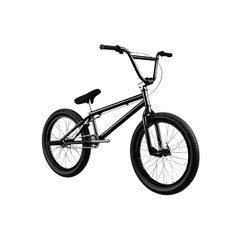 Sleek Black BMX Bike - Studio Shot