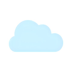 Fototapeta premium cloud icon on blue