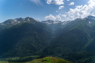 mountain landscape in summer