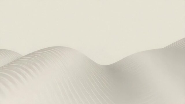 Undulating beige hills with parallel lines in soft light