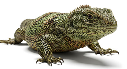 Obraz premium Sharp-eyed bird of prey with piercing red eyes and detailed feathers poised for action