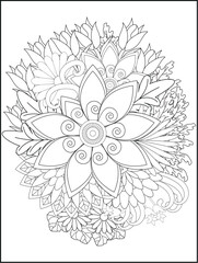 Abstract geometric shapes and lines design