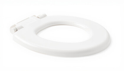 White toilet seat for bathroom fixture replacement  