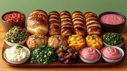 Creative breakfast at soccer stadium, fun picnic on stadium stands, unique dining experience in sports arena