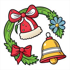 Christmas vector, Christmas design, Christmas concept, Christmas post, Christmas cartoon, Christmas icon, Christmas template ,Christmas art, Christmas topics ,Christmas doodle	